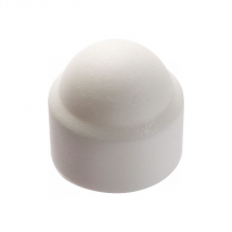 Cache écrou hexagonal en polyéthylène blanc M8 clé de 13