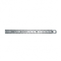 Réglet flexible inox graduation 2 faces mm ½ mm Wilmart longueur 250 mm