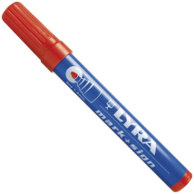 Marqueur indélébile Lyra Mark+Sign fin rouge