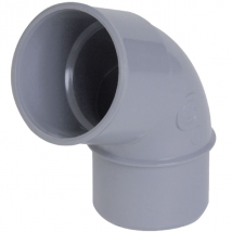 Coude 67°30 à coller pour évacuation des eaux - Raccord mâle-femelle - Diamètre Ø 50 mm - Techtan - Gris
