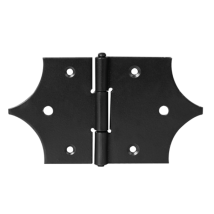 Charnière décorative percée CQFD - L70 x l70 x H80mm acier noir