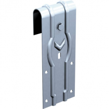 Monture galet flasque acier pour porte coulissante 100 kgs Mantion ROC2A