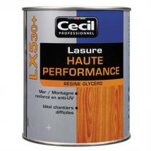 Lasure bois protection élevée Cecil LX530 aspect satin chêne clair 1L