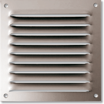 Grille métallique à persiennes 400x400mm Autogyre 914040 3127609140405