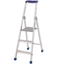 Escabeau marchepied 8 marches Maxibat Tubesca Hauteur 2,66m Aluminium