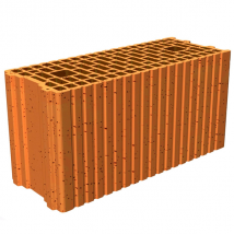 Brique de base rectifiée Porotherm R20 - RC 80 - R = 0,76 m².K/W - 500,0 MM x 200 MM x 249,0 MM