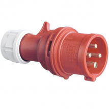 Fiche mâle à 4 broches 3P+T - 16 A - 380 V - norme P17