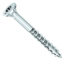 Vis bois et agglo Rocket acier zingué - 4,0 MMx60,0 MM/35,0 MM