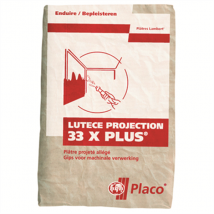 Plâtre allégé à projeter pour enduisage des murs et plafonds - Lutèce Projection 33X Plus - sac de 33 kg