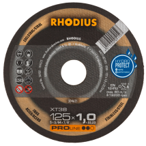 Disque à tronçonner acier inox XT38 Rhodius 125 x 1.0 x 22.23 mm 204621
