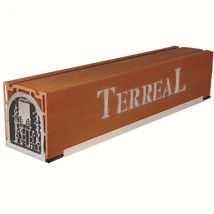 Coffre de volet roulant CVR terre cuite avec sous-face PVC 28 CMx31,4 CM - Long. 1,2 M