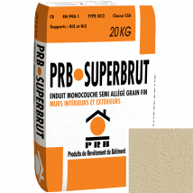 Enduit monocouche semi-allégé fin PRB Superbrut - Île de France - 20 kg