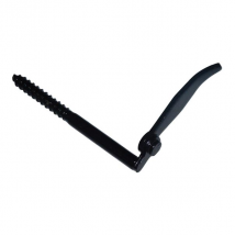 Arrêt volet à visser matériaux pleins 130mm Ø10mm Acier Noir x2