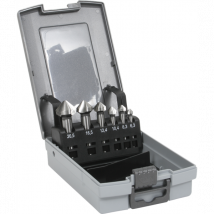 Coffret de 6 fraises coniques HSS 3 dents 2575 Izar 40515