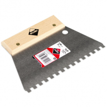 Peigne colle acier carreleur Denture carrée 6x6mm Rubi 18cm