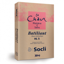 Chaux hydraulique HL5 Batiliant - pour montages scellements et sous-enduits - sac de 30 kg