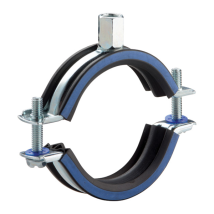 Collier serrage isolant caoutchouc Erico Tige M8/M10 Ø 15-19 mm x100