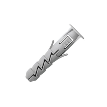 Cheville nylon collerette Edia Diamètre 6mm Longueur 30mm Gris x100