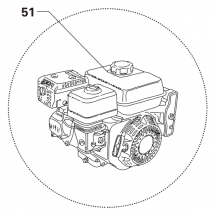 Moteur thermique Honda GX160 pour bétonnière Obra