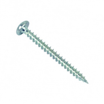 Vis bois agglo tête cylindrique Pozidriv zingué blanc F total 4x40mm 500