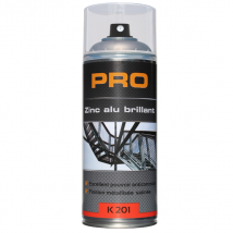 Aérosol zinc aluminium brillant pour soudures surfaces zinguées 400 ml
