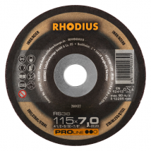 Meule à ébarber pour acier et inox RS 38 115 x 7 x 22,23 mm 200432