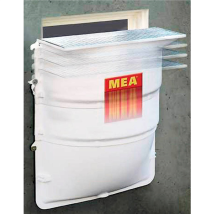 Cour anglaise MEAMAX 100x85x40 avec grille caillebotis acier M30/10 + fixations