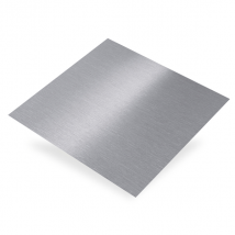 Plaque en aluminium anodisé lisse argent brossé - 500 x 500 mm - épaisseur 0.5 mm CQFD 2015-4454