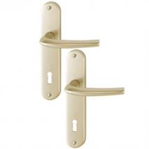 Poignée de porte clé en L SAN DIEGO Hoppe Alu finition champagne 3537997