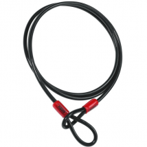 Câble antivol en acier à 2 boucles Abus Cobra - Ø8 mm - longueur 2 m