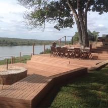 Lame terrasse bois exotique Maçaranduba lisse - 145x21 - 4,60 M