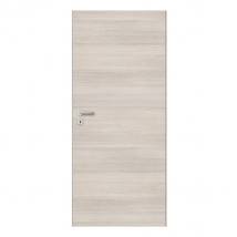 Porte aspect bois à veinage horizontal - Verso Crema - Main gauche - 203.6 CM x 83 CM - Crème
