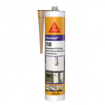 Mastic silicone pour joints de menuiseries et vitrages - SikaSeal 110 - 300 ml - cartouche de Beige