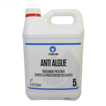 Traitement liquide préventif contre prolifération algues piscine 5L