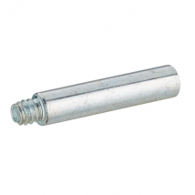 Rallonge mâle pour collier de fixation - Longueur 40 mm - Acier chromé - Sachet de 10 pièces