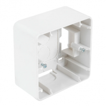 Cadre saillie simple Debflex - 86 x 86 x 43 mm - À visser - ABS - Blanc