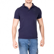 Polo homme manches courtes - Polage Rica Lewis - Marine - Taille S