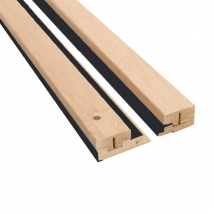 Profil de finition pour panneau tasseau bois fond noir - 2,5 m