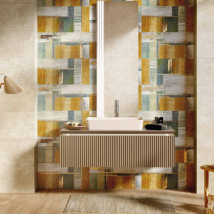 Faïence murale rectifiée - Pictura - 60,0 CM x 30,0 CM - ép. 7,00 MM - Décor Fascia tema mix