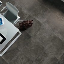 Carrelage intérieur effet béton en grès cérame - Codec - 60,0 CM x 60,0 CM - ép. 8,00 MM - Anthracite