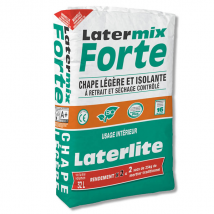 Mortier chape légère Latermix Forte à retrait compensé - 32 LTR