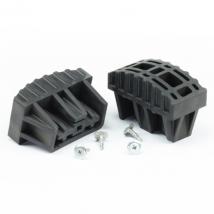 Sabot enveloppant pour échelle Tubesca en plastique noir 66 x 25 mm