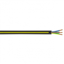 Câble électrique semi-rigide U-1000 R2V 3G2,5 - Nexans - Touret de 150 mètres - Noir
