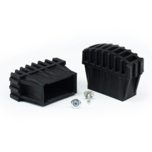 Sabot enveloppant pour échelle Tubesca en plastique noir 50 x 25 mm