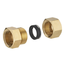 Raccord joint mixte femelle égal - tube en cuivre D16 mm - F 20 x 27