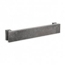 Lame de clôture en béton Toscana - anthracite - 75,0 CM x 11,00 CM x 12,5 CM
