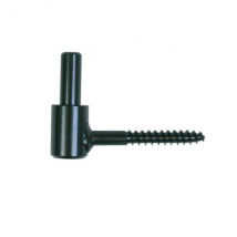 Gond volet battant bois Clavette soudée Queue filet Ø 12 mm Acier noir