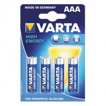 Pile électronique Alcaline LR03 Varta High Energy AAA x4