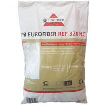 Fibre polypropylène Eurofibres 20 mm pour béton mortier chape sac 1 kg