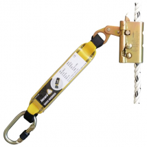 Stop chute coulissant Levac avec absorbeur de chocs et mousqueton à vis